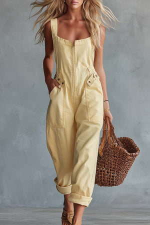 The Edwige-Rose Denim Jumpsuit