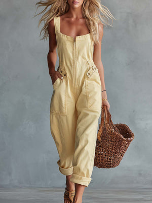The Edwige-Rose Denim Jumpsuit