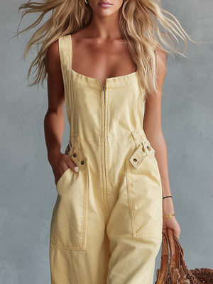 The Edwige-Rose Denim Jumpsuit