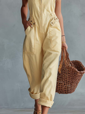 The Edwige-Rose Denim Jumpsuit