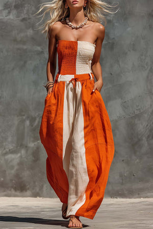 The Edmée-Marie Cotton Linen Jumpsuit
