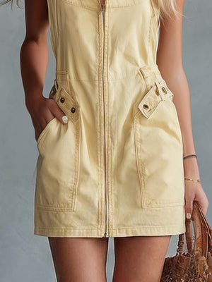 The Aliette Denim Mini Dress