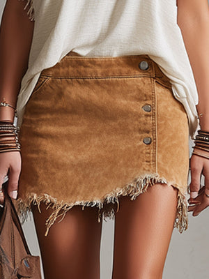 The Drusiane Denim Skirt