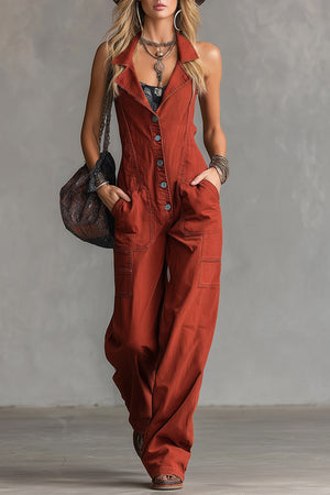 The Dorothée-Rose Denim Jumpsuit