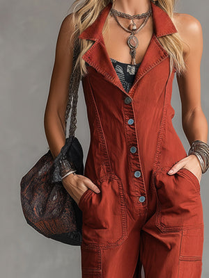 The Dorothée-Rose Denim Jumpsuit