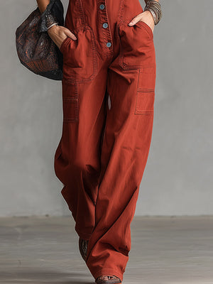 The Dorothée-Rose Denim Jumpsuit