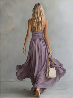 The Anne-Sophie Chiffon Maxi Dress