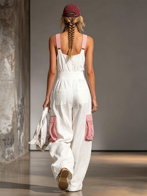 The Crépine Cotton Linen Jumpsuit
