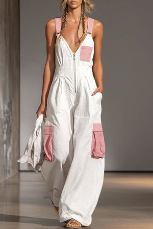 The Crépine Cotton Linen Jumpsuit