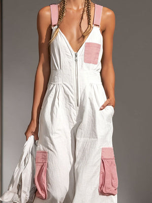 The Crépine Cotton Linen Jumpsuit