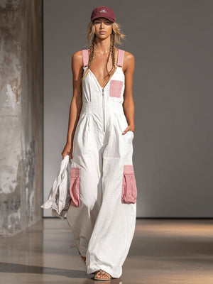 The Crépine Cotton Linen Jumpsuit
