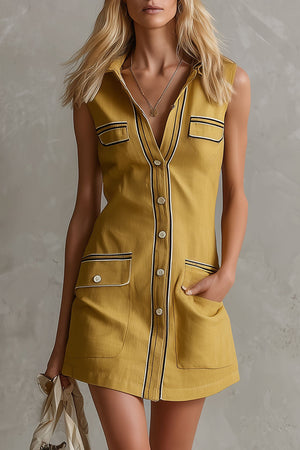 The Francelise Cotton Linen Mini Dress