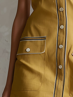 The Francelise Cotton Linen Mini Dress