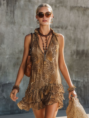 The Frumence Chiffon Mini Dress