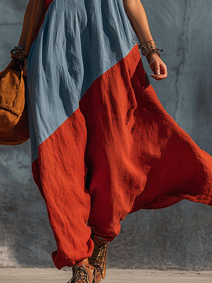 The Gladys Cotton Linen Maxi Dress