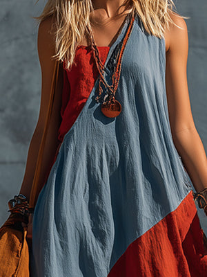 The Gladys Cotton Linen Maxi Dress