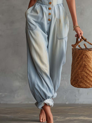 The Catherinette Denim Jumpsuit