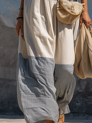 The Gwénola Cotton Linen Maxi Dress