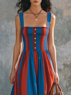 The Gontrane Cotton Linen Maxi Dress