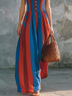 The Gontrane Cotton Linen Maxi Dress