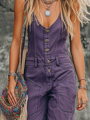 The Carmeline Denim Jumpsuit
