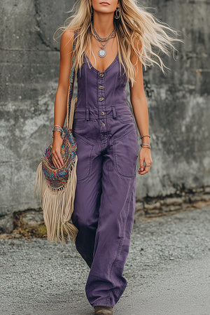 The Carmeline Denim Jumpsuit