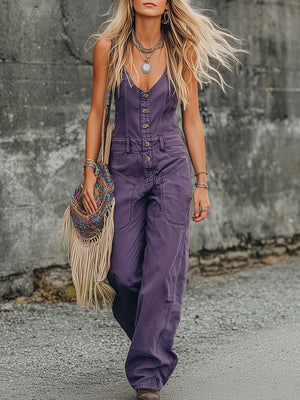 The Carmeline Denim Jumpsuit