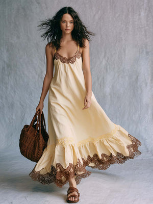 The Glycère Lace Maxi Dress