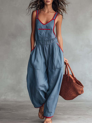 The Brunissende Cotton Linen Jumpsuit