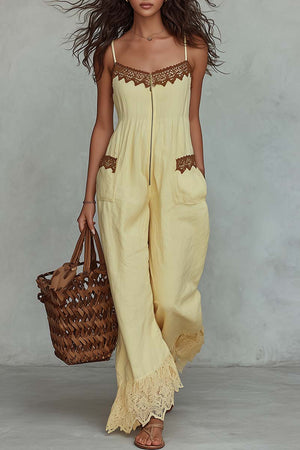 The Calliope Cotton Linen Jumpsuit