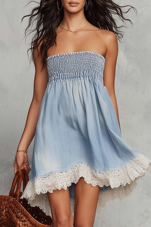The Hélaine Denim Mini Dress
