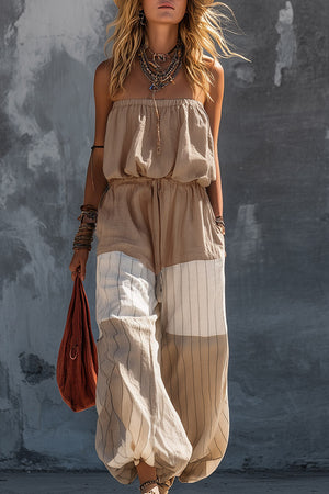 The Florine Striped Linen Set