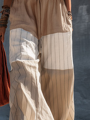 The Florine Striped Linen Set