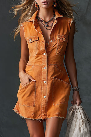 The Gildarde Denim Mini Dress