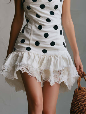 The Houria Denim Mini Dress
