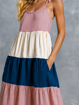 The Guillemette Cotton Linen Maxi Dress