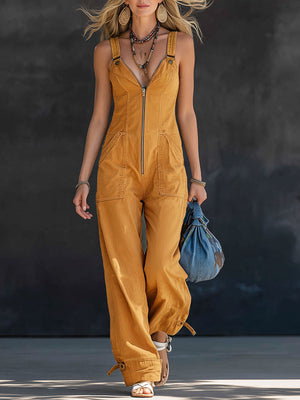 The Brunehaut Denim Jumpsuit