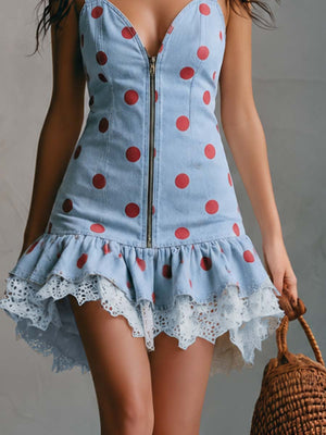 The Hardouine Denim Mini Dress