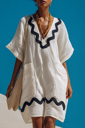 The Ide Cotton Linen Mini Dress