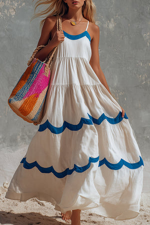 The Hyacinthe Cotton Linen Maxi Dress