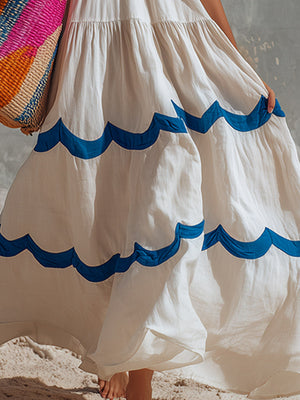 The Hyacinthe Cotton Linen Maxi Dress
