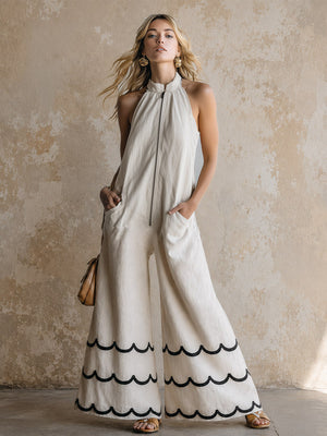 The Bernardine Cotton Linen Jumpsuit