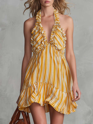 The Ismérie Chiffon Mini Dress