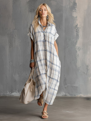 The Joÿ Cotton Linen Maxi Dress