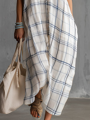 The Joÿ Cotton Linen Maxi Dress