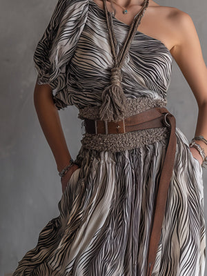 The Jourdaine Chiffon Maxi Dress