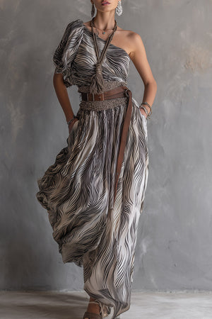 The Jourdaine Chiffon Maxi Dress