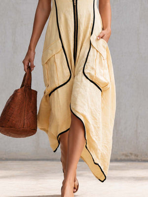The Laïs Cotton Linen Maxi Dress