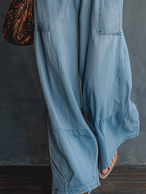 The Austreberte Denim Jumpsuit