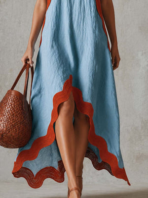 The Lambertine Cotton Linen Maxi Dress